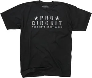 PRO CIRCUIT T-SHIRT PC-FLAG BLACK SM