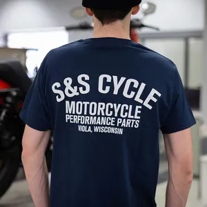 S&S S&S® Performance Parts T-Shirt<br><ul><li>30 Singles super soft ring-spun 100% cotton 4.5 oz</li><li>100% cotton tubular jersey</li><li>Double-needle bottom hem and sleeves</li><li>Pre-shrunk to minimize shrinkage</li><li>Slimmer fit, order a size up for a more standard fit</li><li>Water based screenprint</li><li>Screen printed inside label</li><li>Printed in the USA</li><li>100% Cotton</li></ul>