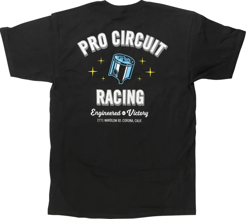 PRO CIRCUIT TEE PISTON BK SM