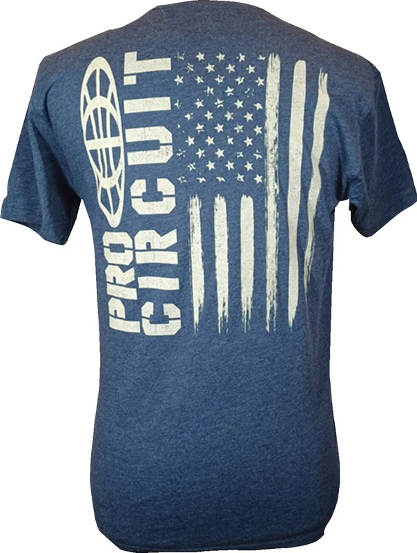 PRO CIRCUIT Logo Flag T-Shirt - Heather Navy - Medium