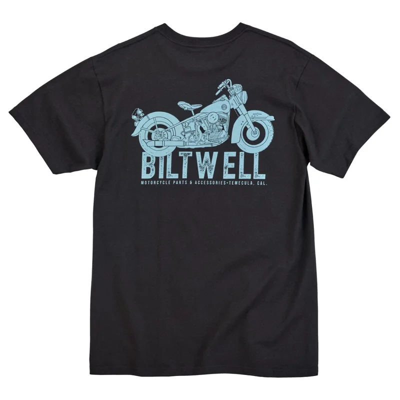 Biltwell TEE OLD JUNK POCKET BK BK MD