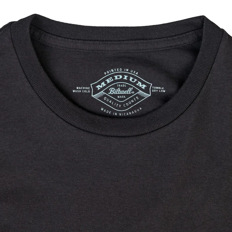 Biltwell TEE OLD JUNK POCKET BK BK LG