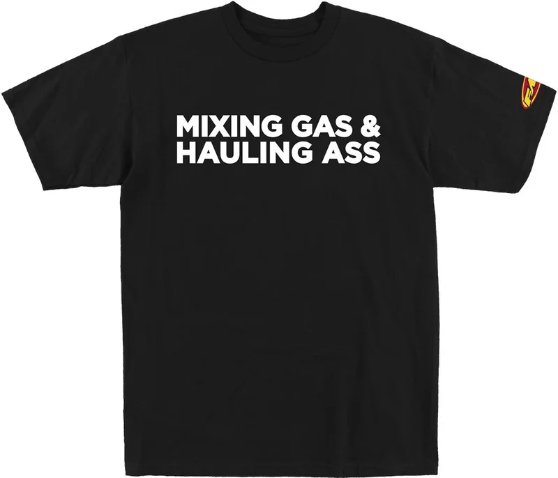 FMF TEE GASS BLACK L