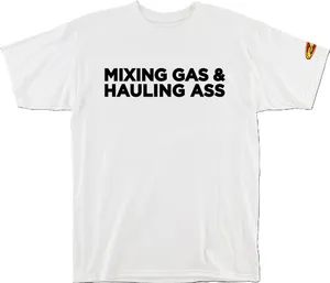 FMF TEE GASS WHITE XL