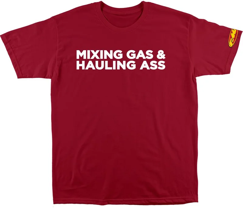 FMF TEE GASS RED XL