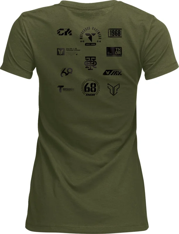 THOR TEE WOMENS PATCHED UP MIL GRN