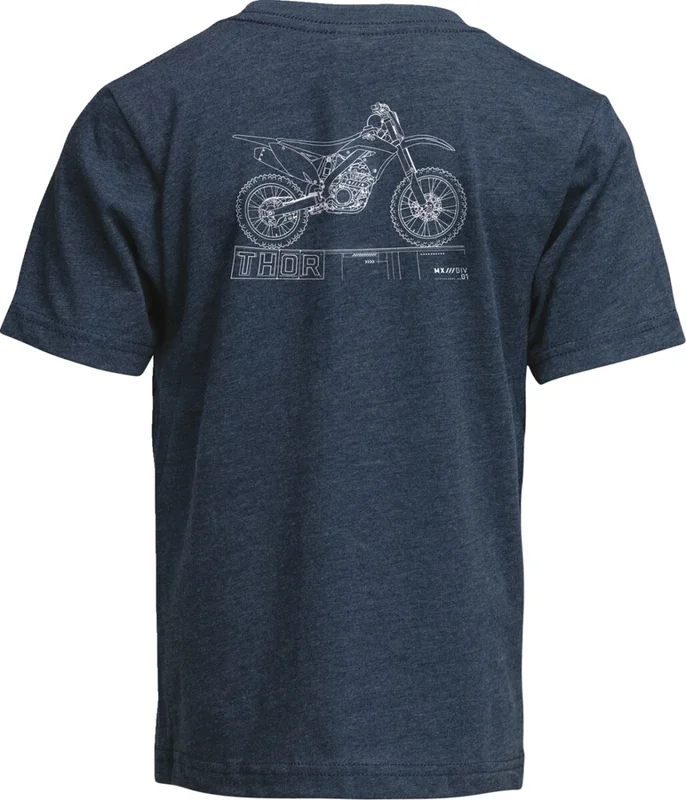 THOR TEE YTH BLUEPRINT NAVY SM