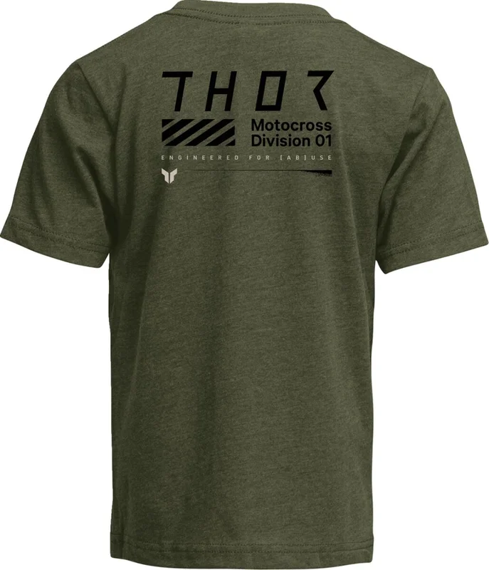 THOR TEE YTH STAMP OLIVE XS