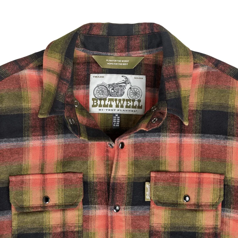 Biltwell SHIRT FLANNEL HI TEST RUST SM