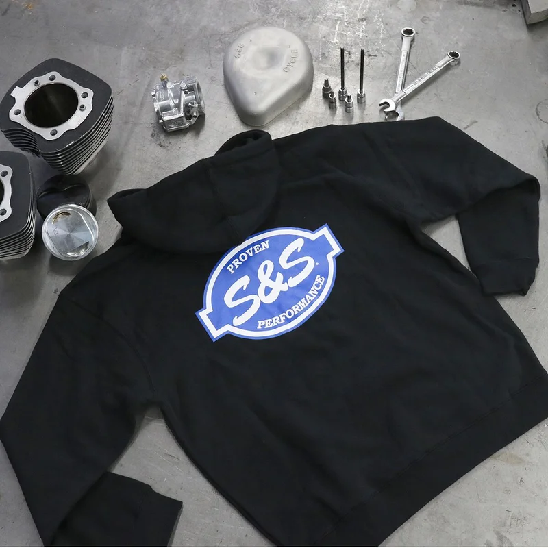 S&S HOODY BLACK S