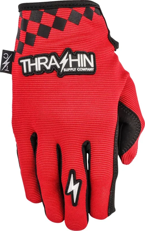 Thrashin Supply Co. GLOVE GO FAST STEALTH RED MEDI