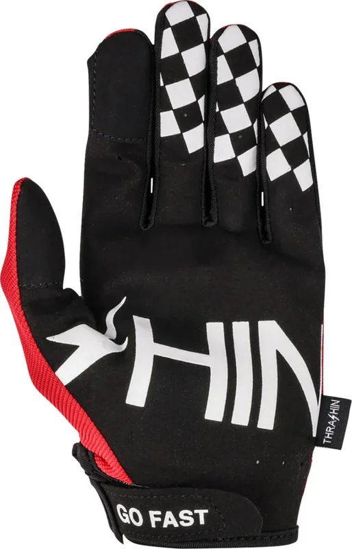 Thrashin Supply Co. GLOVE GO FAST STEALTH RED XL