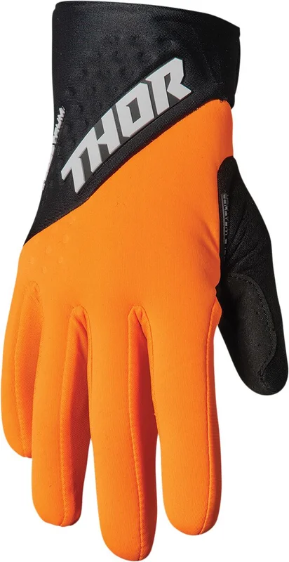 THOR GLOVE SPECT COLD OR/BK XS