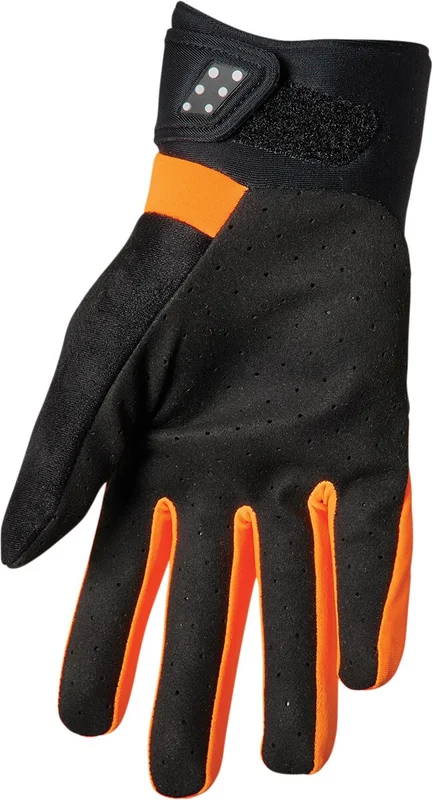THOR GLOVE SPECT COLD OR/BK XS