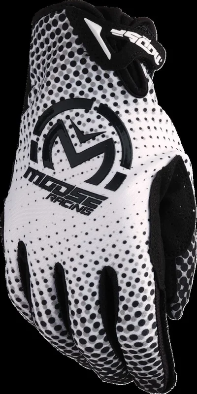 MOOSE RACING GLOVE SX1 WHITE/BLACK MD
