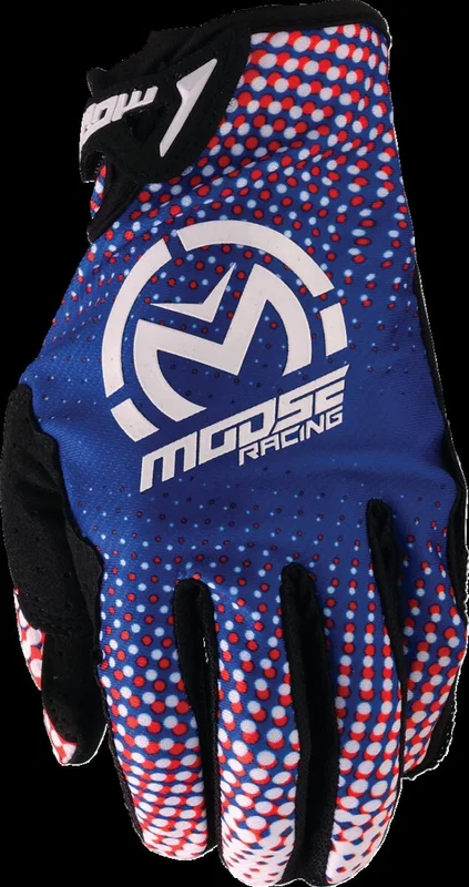 MOOSE RACING GLOVE SX1 RED/WHITE/BLUE MD