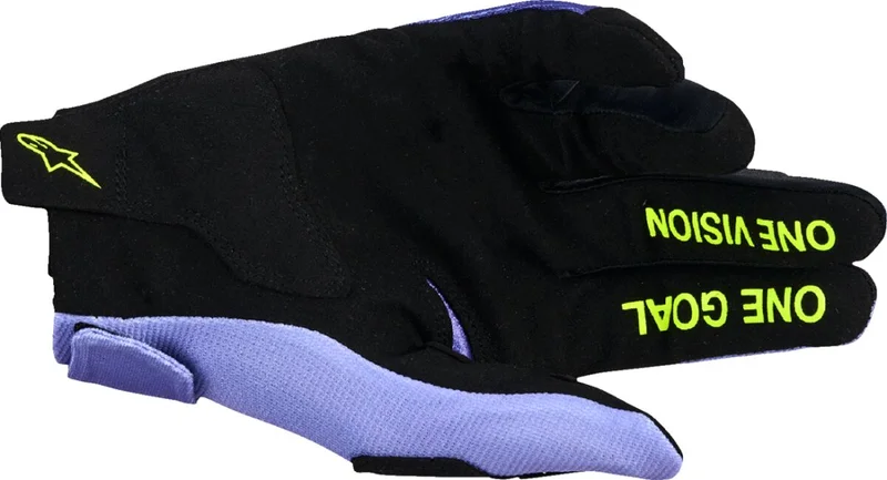 ALPINESTARS Radar MX Gloves - Purple/Fluo Yellow - Small