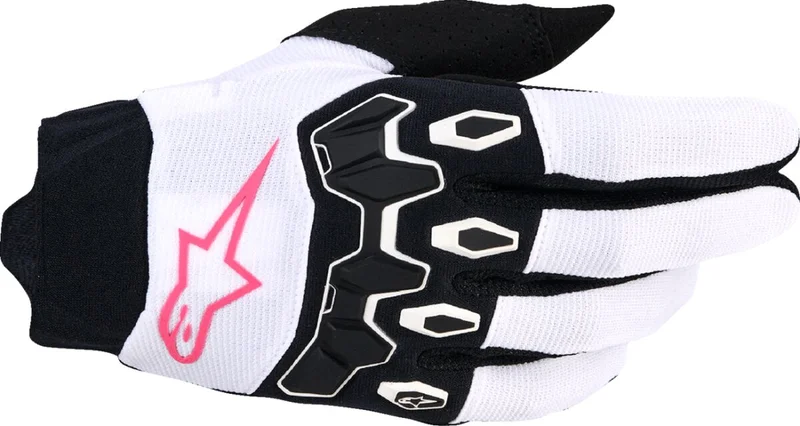 ALPINESTARS 4W F Bore V2 Gloves - White/Fluo Pink/Black - Large