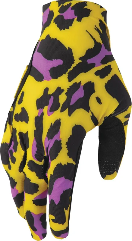 THOR GLOVES SPORTMODE CHEETAH YELLOW/PURPLE XS