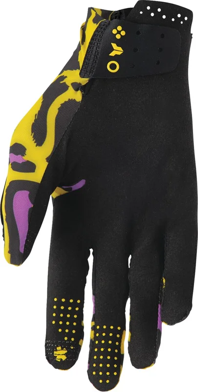THOR GLOVES SPORTMODE CHEETAH YELLOW/PURPLE XS