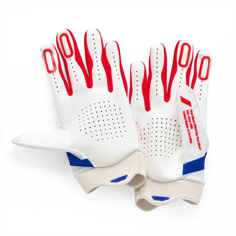 100% GLOVES ITRACK RED/WHITE/BLUE -