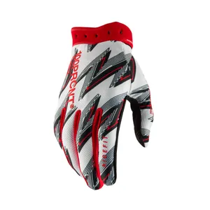 100% GLOVE RIDEFIT WHITE/RED -