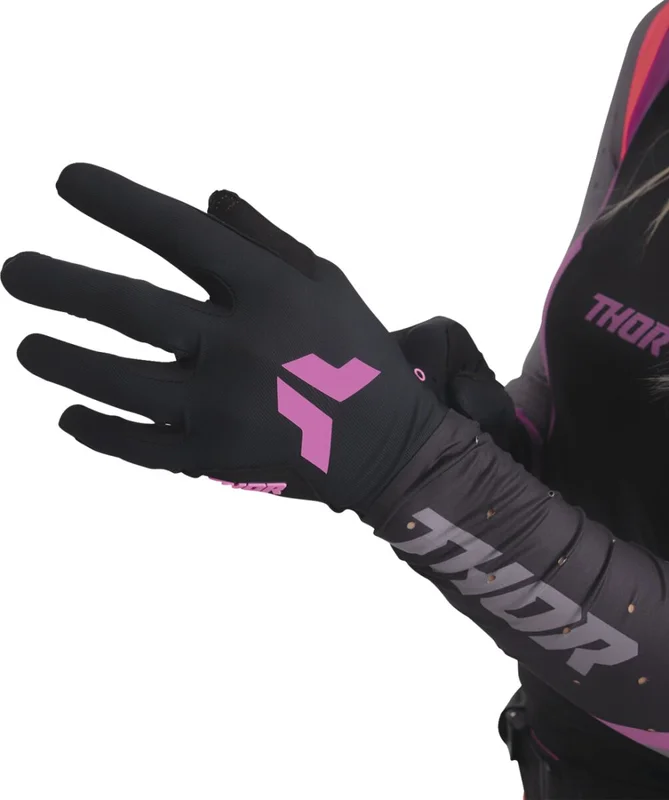 THOR GLOVES WMN SPORTMODE ICONIC BLK/ORCH M