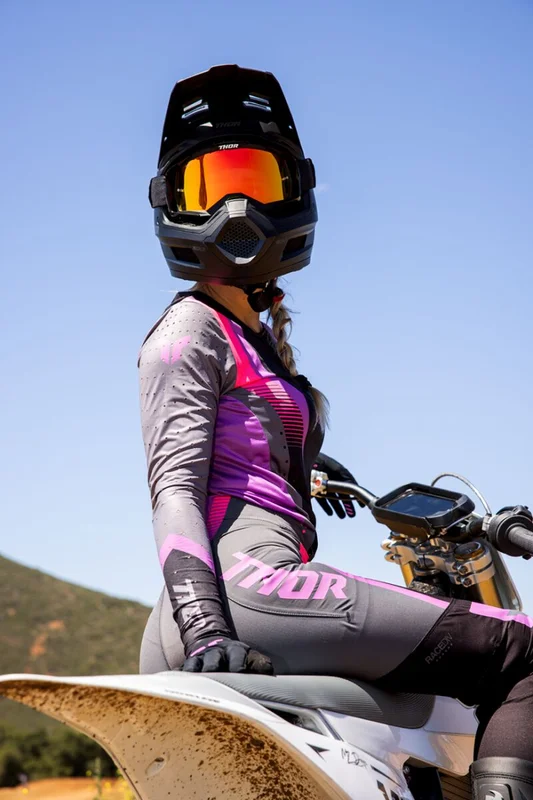THOR GLOVES WMN SPORTMODE ICONIC BLK/ORCH M
