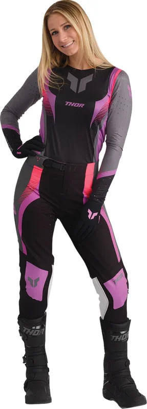 THOR GLOVES WMN SPORTMODE ICONIC BLK/ORCH M