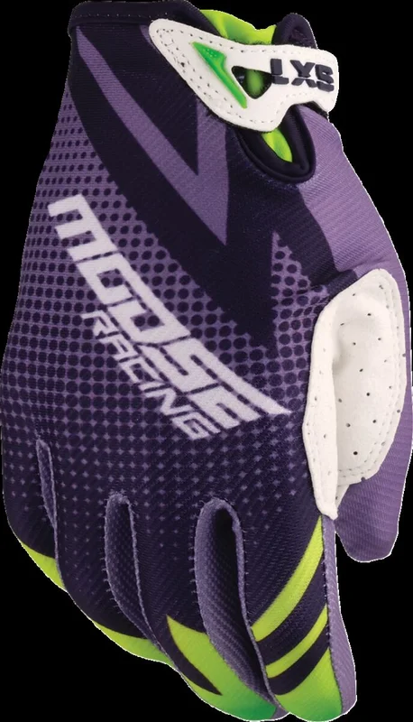MOOSE RACING GLOVE YOUTH SX1 PURPLE/GREEN XS