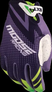 MOOSE RACING GLOVE YOUTH SX1 PURPLE/GREEN