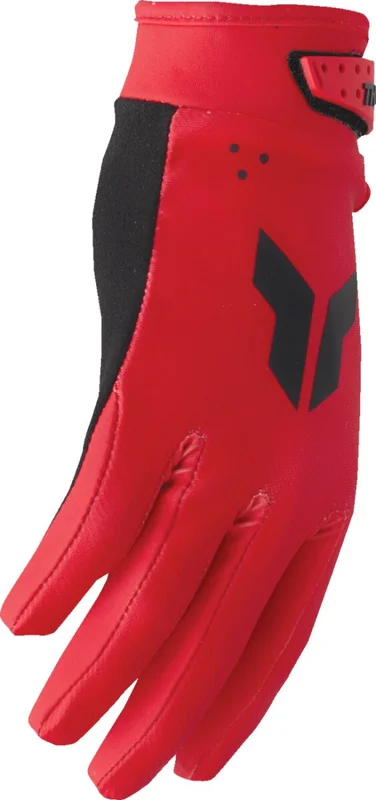 THOR GLOVES YTH LAUNCHMODE SPLIT RED XS