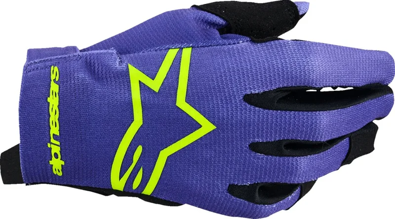 ALPINESTARS GLOVES MX YTH RADAR PRP/YLW FLUO XS