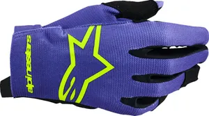 ALPINESTARS GLOVE YOUTH RADAR PURPLE/YELLOW