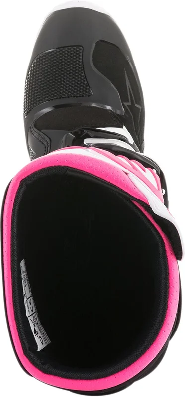 ALPINESTARS WOMENS STELLA TECH 3 OFFROAD BOOTS BLACK/WHITE/PINK 6