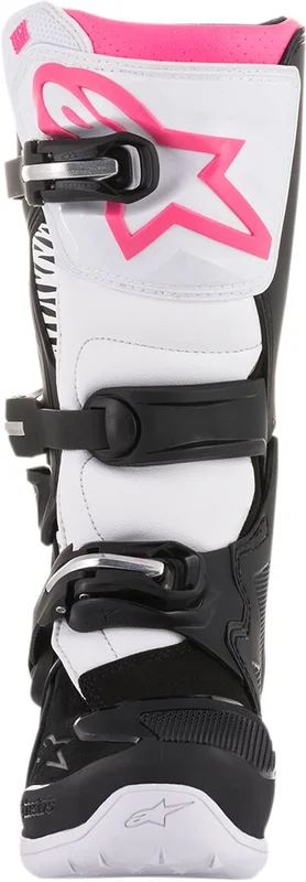 ALPINESTARS WOMENS STELLA TECH 3 OFFROAD BOOTS BLACK/WHITE/PINK 6