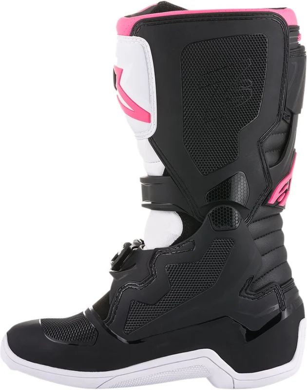 ALPINESTARS WOMENS STELLA TECH 3 OFFROAD BOOTS BLACK/WHITE/PINK 6