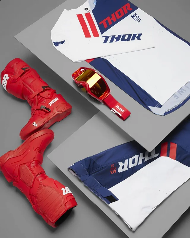 THOR BOOT RADIAL RED 12