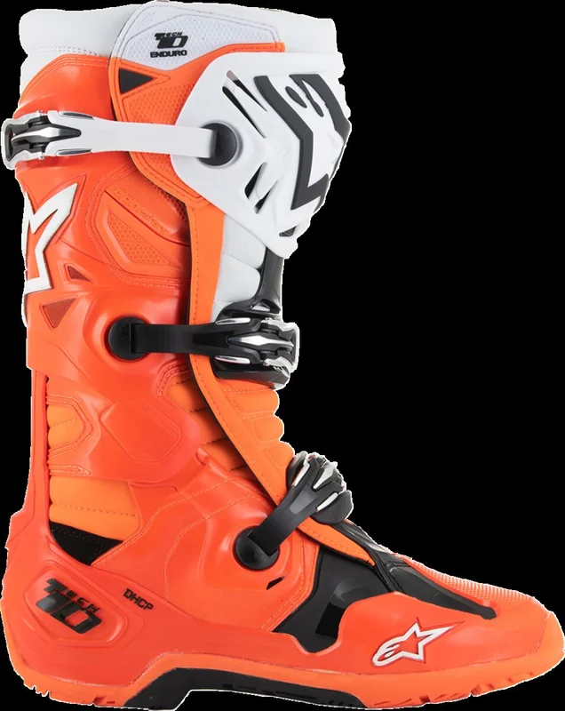 ALPINESTARS BOOT TECH 10 ENDURO ORANGE FLUO/BLACK/WHITE 7