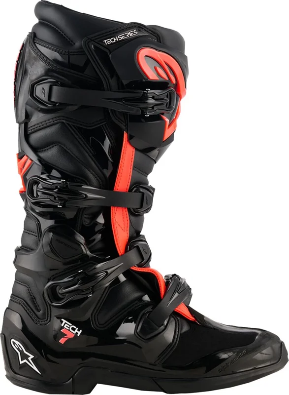 ALPINESTARS BOOT TECH 7 BLACK/RED FLUO 7