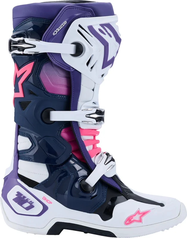 ALPINESTARS BOOT TECH 10 WHT/VLT/NVY/PNK FLUO 7