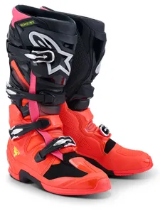 ALPINESTARS BOOT TECH 7 BLK/RD FLUO/PINK