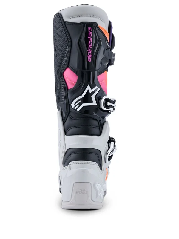 ALPINESTARS BOOT TECH 7 BLK/LT GY/ORG FL/MAG 5