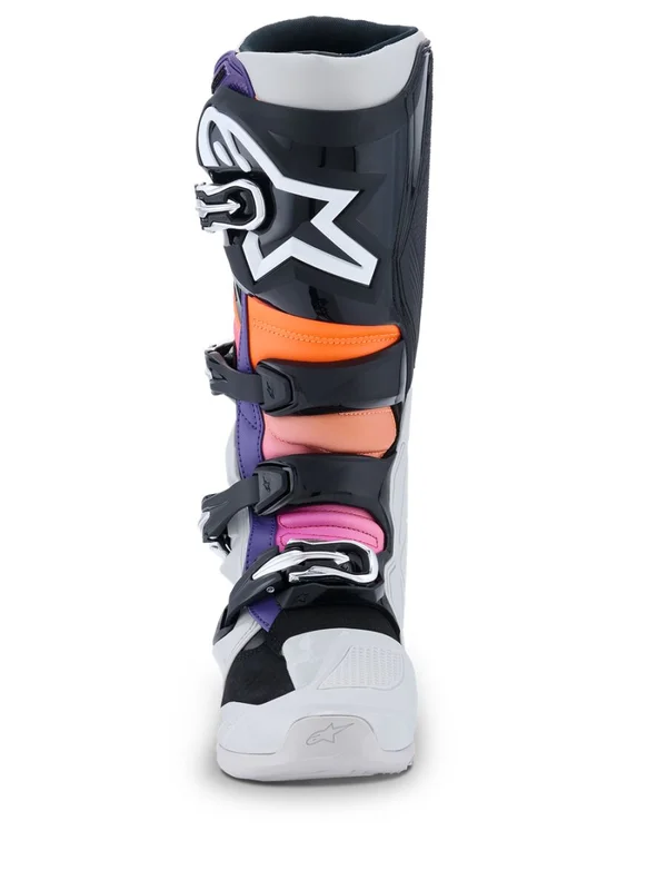 ALPINESTARS BOOT TECH 7 BLK/LT GY/ORG FL/MAG 5