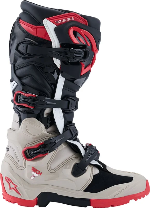 ALPINESTARS BOOT TECH 7 ENDURO BLK/LT GRAY/BRT RD 7