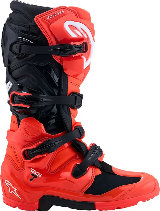ALPINESTARS BOOT TECH 7 ENDURO RED FLUO BL