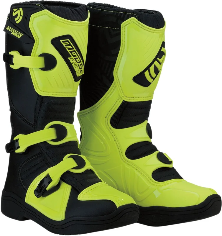 MOOSE RACING YOUTH M1.3™ S18Y OFFROAD BOOTS HI-VIZ YELLOW/BLACK 5