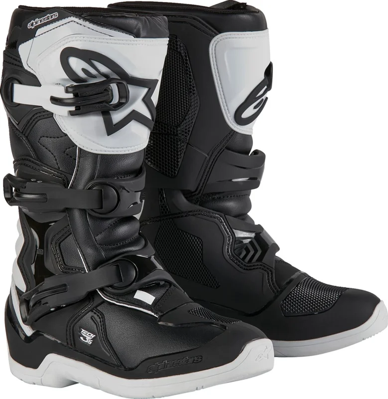 ALPINESTARS BOOT TECH3S YTH WHT/BLK 3