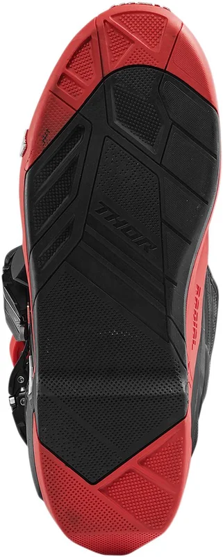 THOR BOOT OUTSLRADIAL BK/RD 10