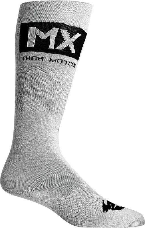 THOR MX Cool Socks - Gray/Black - Size 6-9
